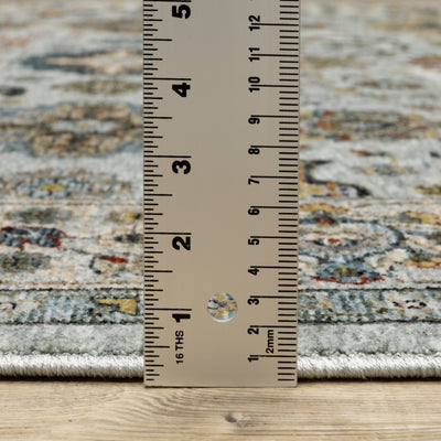 Aberdeen 561W1 Blue/ Beige Traditional Area Rug by Oriental Weavers