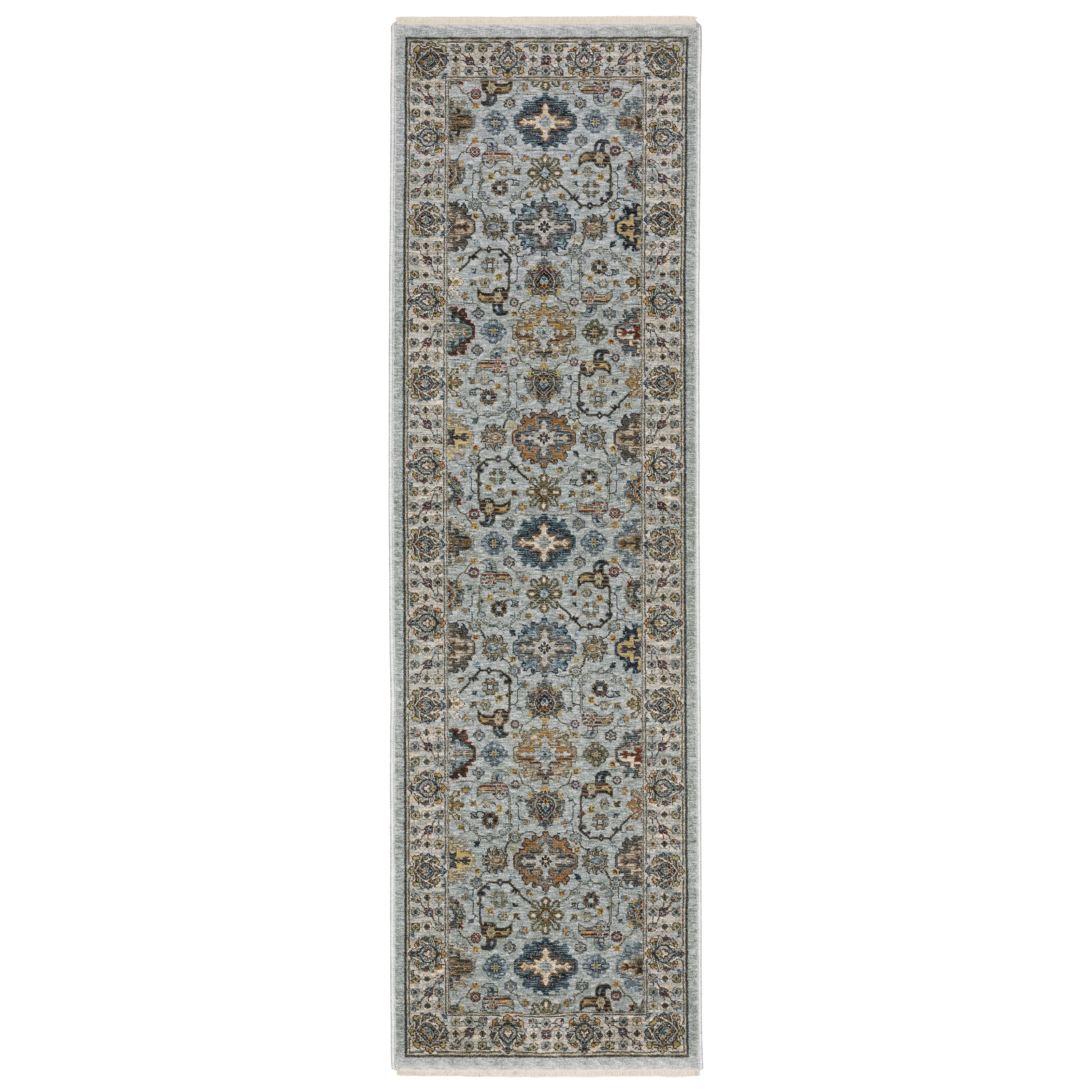 Aberdeen 561W1 Blue/ Beige Traditional Area Rug by Oriental Weavers