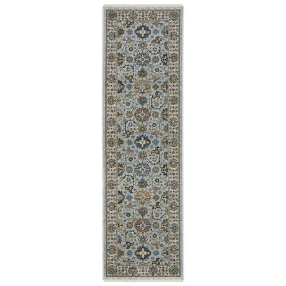 Aberdeen 561W1 Blue/ Beige Traditional Area Rug by Oriental Weavers