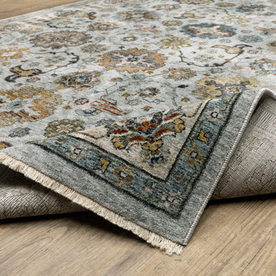 Aberdeen 561W1 Blue/ Beige Traditional Area Rug by Oriental Weavers