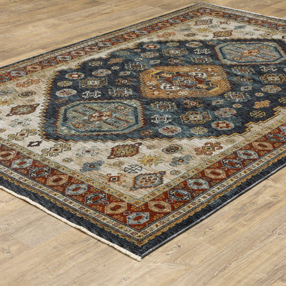 Aberdeen 005W1 Blue/ Multi Traditional Area Rug by Oriental Weavers