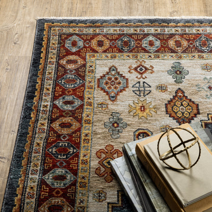 Aberdeen 005W1 Blue/ Multi Traditional Area Rug by Oriental Weavers