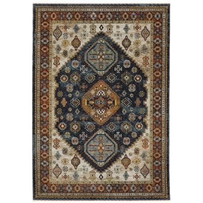 Aberdeen 005W1 Blue/ Multi Traditional Area Rug by Oriental Weavers