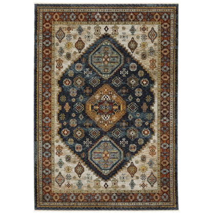 Aberdeen 005W1 Blue/ Multi Traditional Area Rug by Oriental Weavers