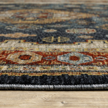 Aberdeen 005W1 Blue/ Multi Traditional Area Rug by Oriental Weavers