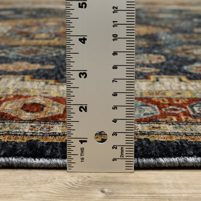 Aberdeen 005W1 Blue/ Multi Traditional Area Rug by Oriental Weavers