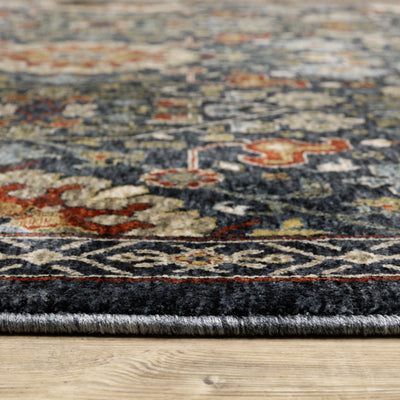 Aberdeen 006B1 Blue/ Multi Traditional Area Rug by Oriental Weavers
