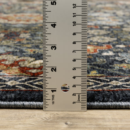 Aberdeen 006B1 Blue/ Multi Traditional Area Rug by Oriental Weavers