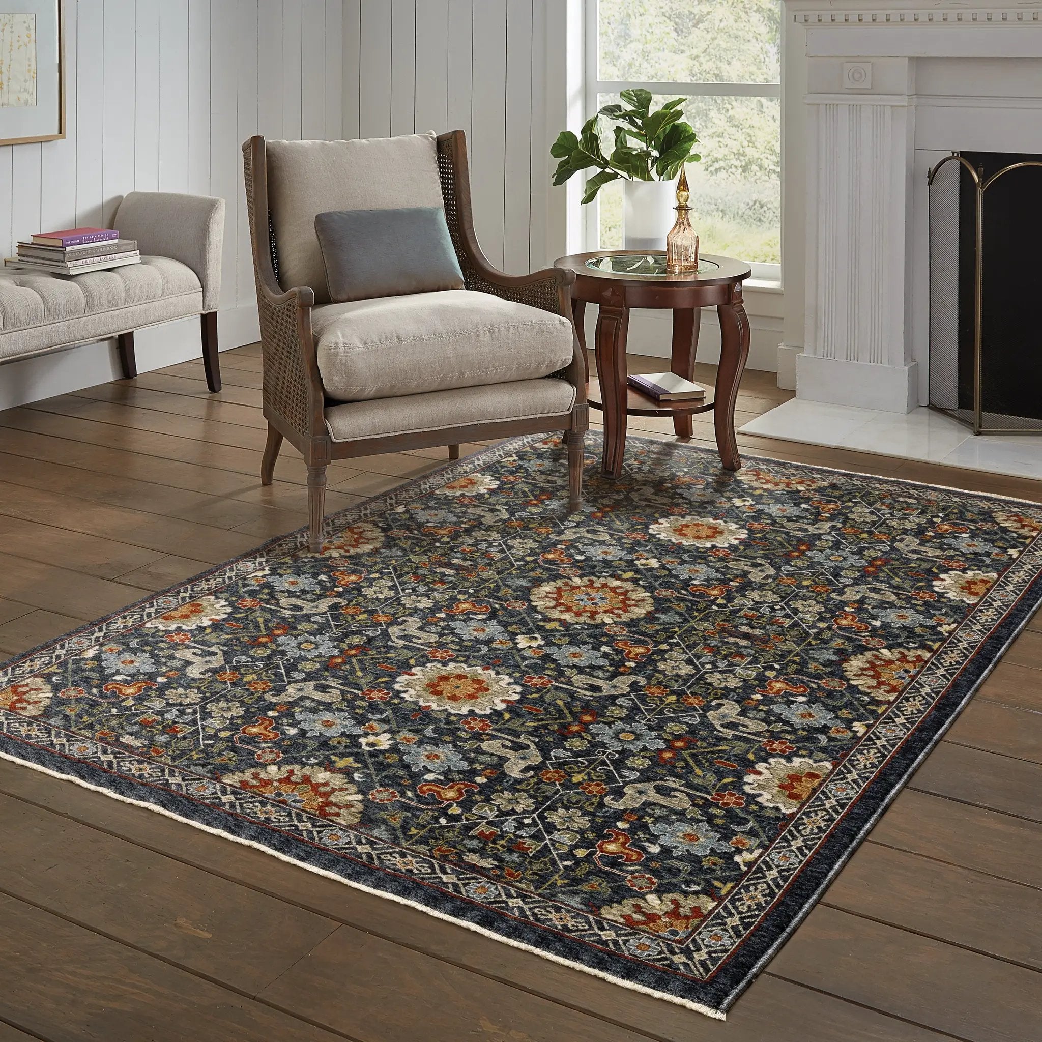 Aberdeen 006B1 Blue/ Multi Area Rug by Oriental Weavers