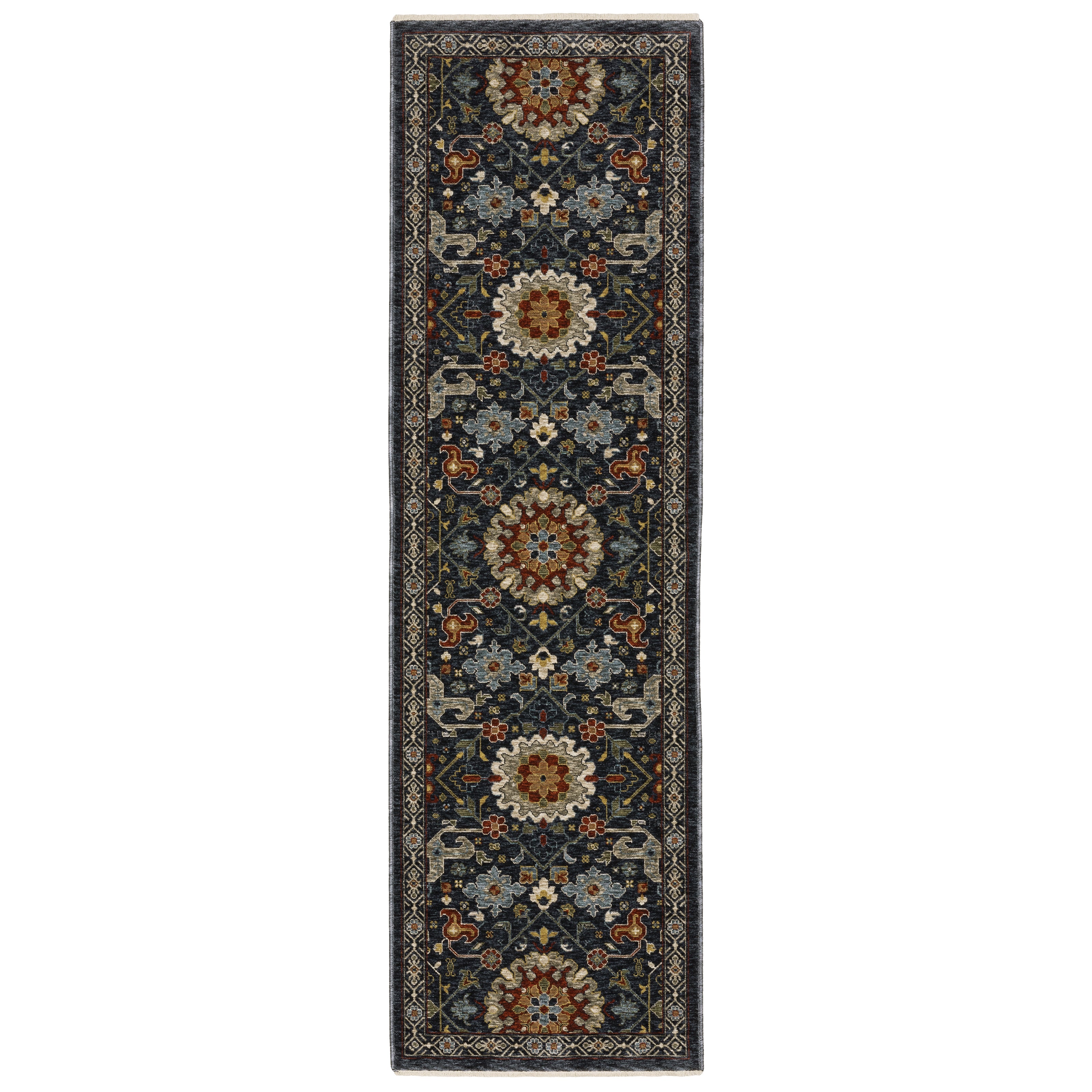 Aberdeen 006B1 Blue/ Multi Traditional Area Rug by Oriental Weavers