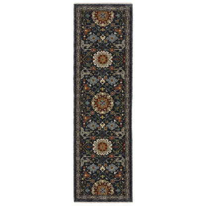 Aberdeen 006B1 Blue/ Multi Traditional Area Rug by Oriental Weavers