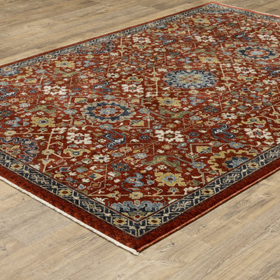 Aberdeen 006R1 Red/ Multi Traditional Area Rug by Oriental Weavers