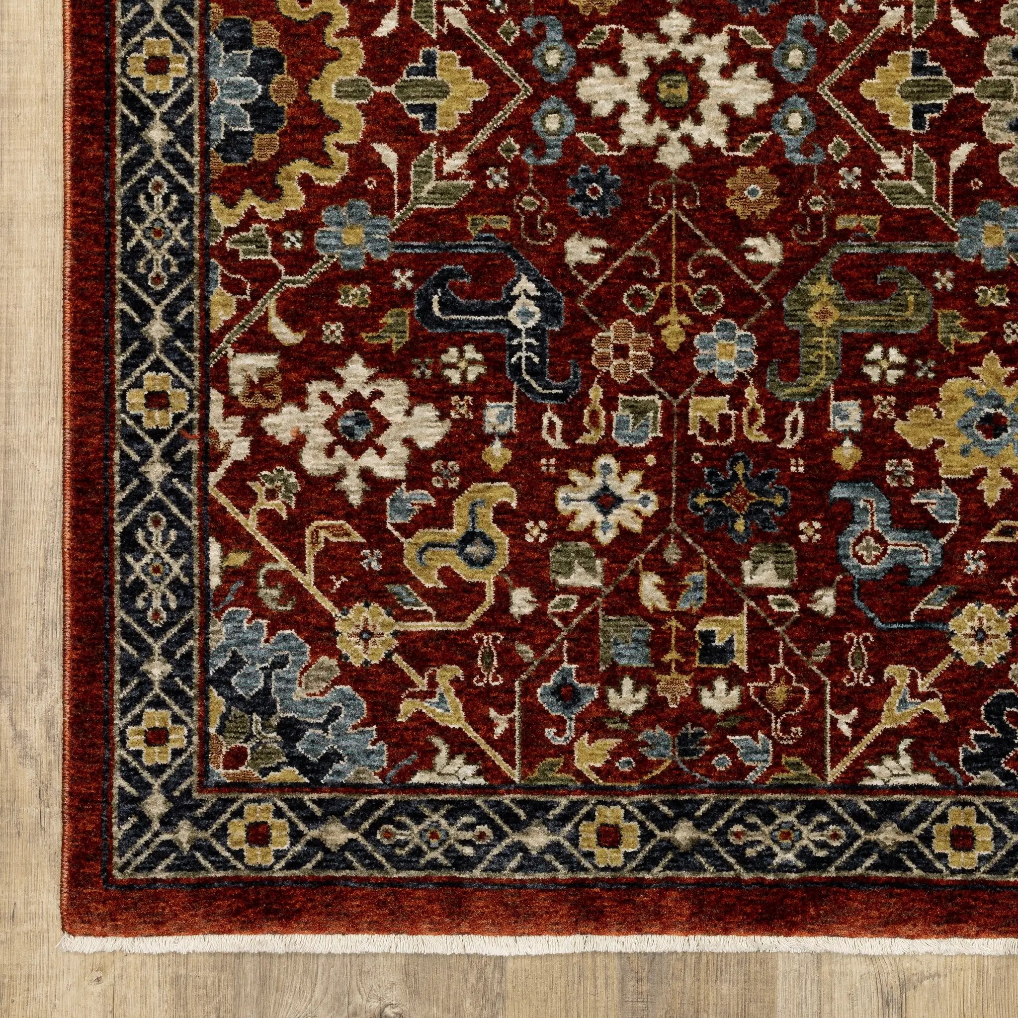 Aberdeen 006R1 Red/ Multi Area Rug by Oriental Weavers
