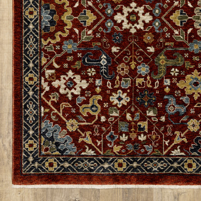 Aberdeen 006R1 Red/ Multi Traditional Area Rug by Oriental Weavers
