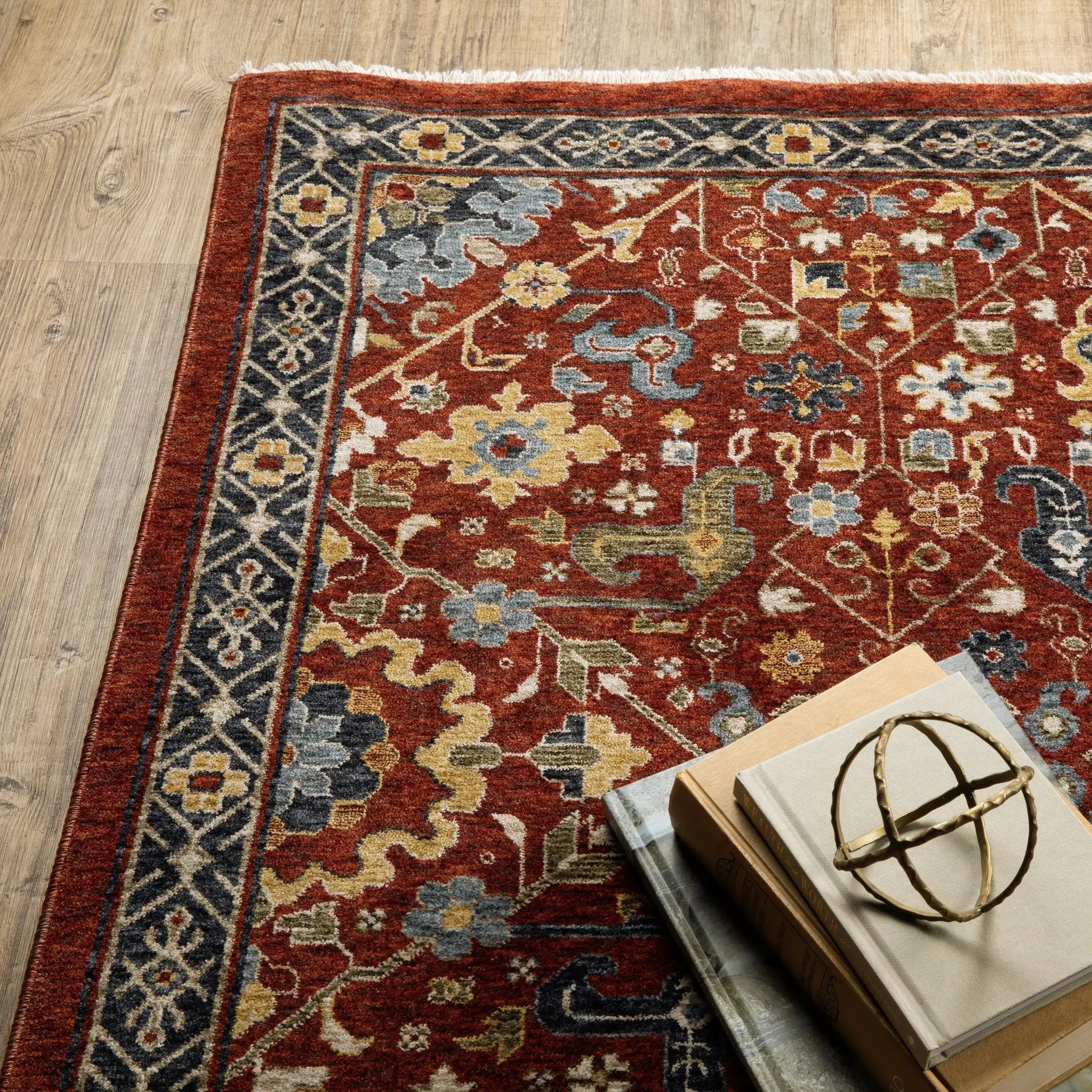 Aberdeen 006R1 Red/ Multi Area Rug by Oriental Weavers