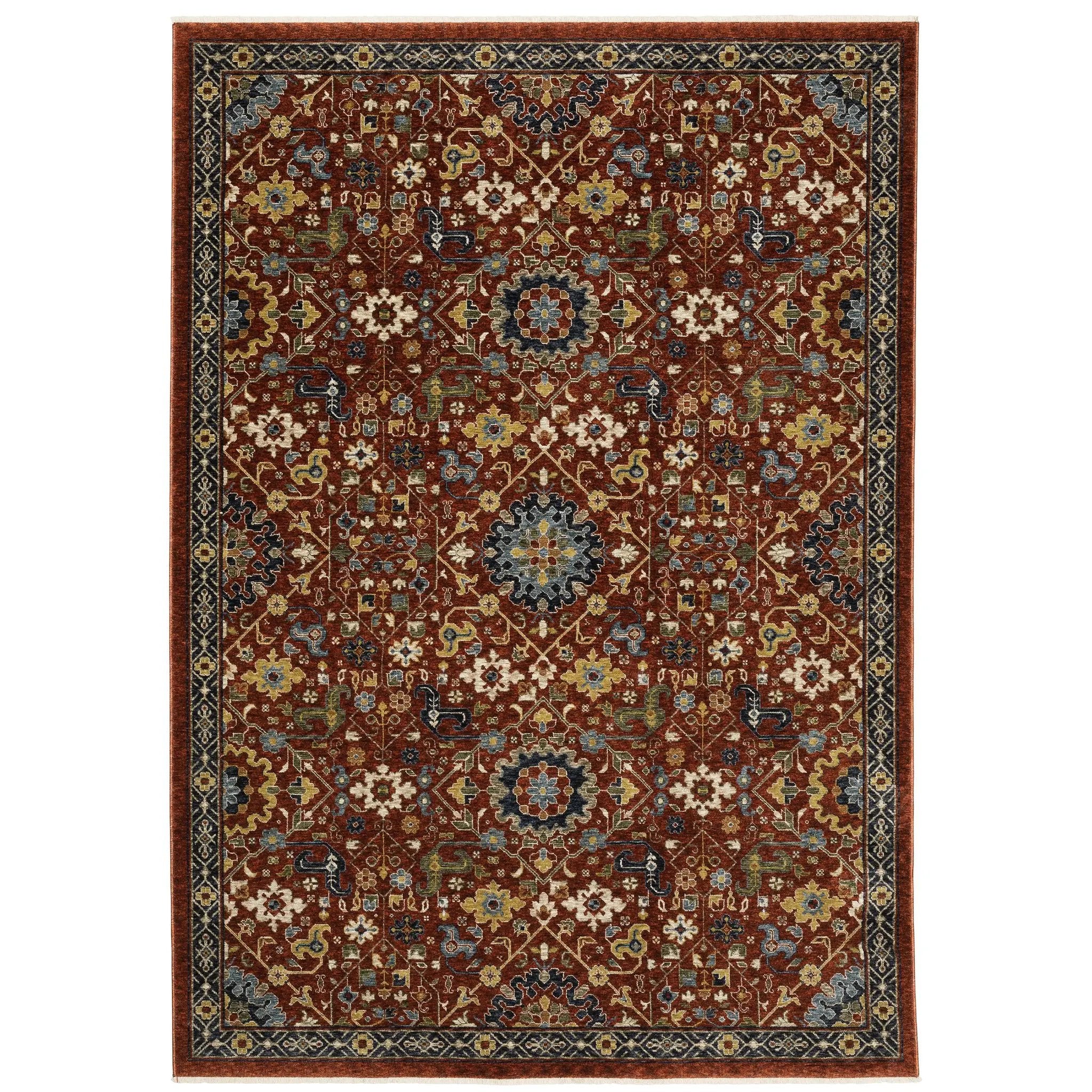 Aberdeen 006R1 Red/ Multi Area Rug by Oriental Weavers