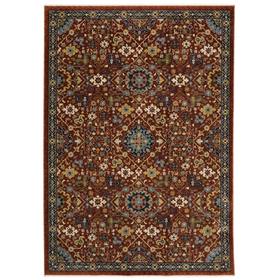 Aberdeen 006R1 Red/ Multi Traditional Area Rug by Oriental Weavers