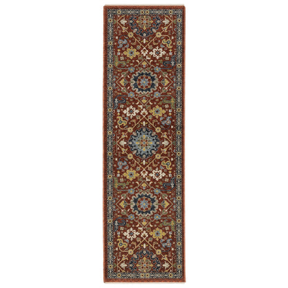 Aberdeen 006R1 Red/ Multi Traditional Area Rug by Oriental Weavers