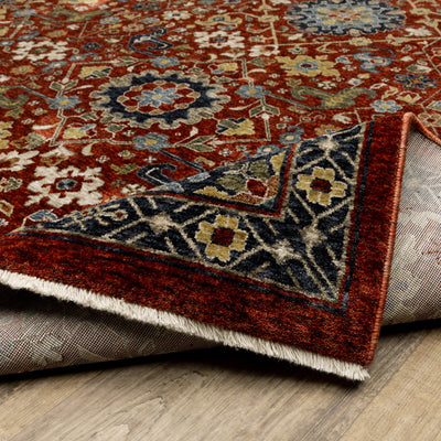 Aberdeen 006R1 Red/ Multi Traditional Area Rug by Oriental Weavers