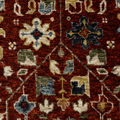 Aberdeen 006R1 Red/ Multi Traditional Area Rug by Oriental Weavers