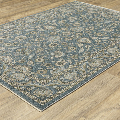 Aberdeen 070H1 Blue/ Beige Traditional Area Rug by Oriental Weavers