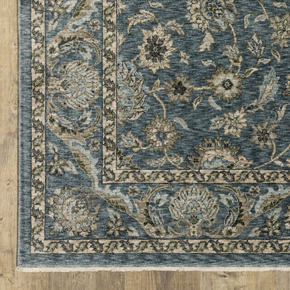Aberdeen 070H1 Blue/ Beige Traditional Area Rug by Oriental Weavers