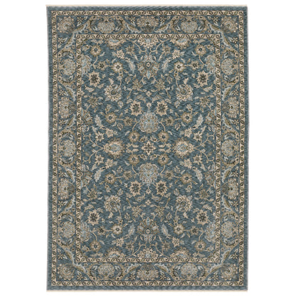 Aberdeen 070H1 Blue/ Beige Traditional Area Rug by Oriental Weavers