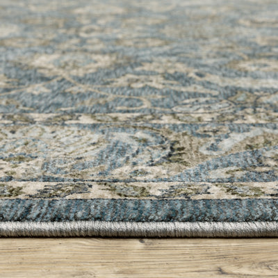Aberdeen 070H1 Blue/ Beige Traditional Area Rug by Oriental Weavers