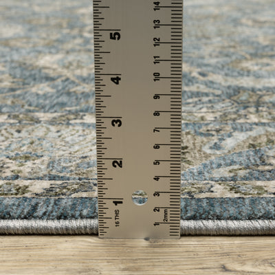 Aberdeen 070H1 Blue/ Beige Traditional Area Rug by Oriental Weavers