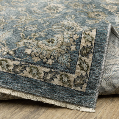 Aberdeen 070H1 Blue/ Beige Traditional Area Rug by Oriental Weavers