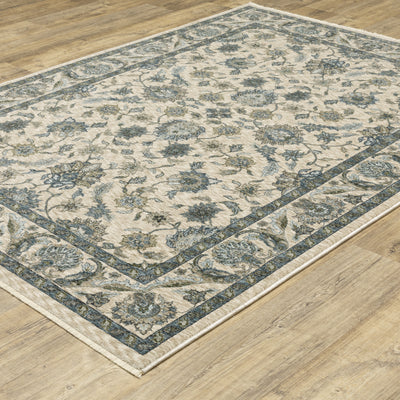 Aberdeen 070I1 Beige/ Blue Traditional Area Rug by Oriental Weavers