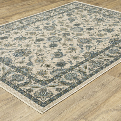 Aberdeen 070I1 Beige/ Blue Traditional Area Rug by Oriental Weavers