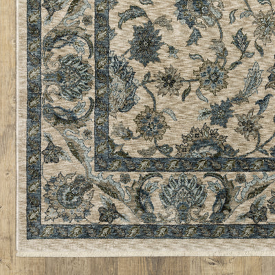 Aberdeen 070I1 Beige/ Blue Traditional Area Rug by Oriental Weavers