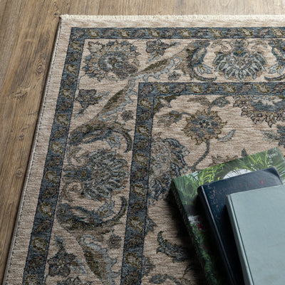 Aberdeen 070I1 Beige/ Blue Traditional Area Rug by Oriental Weavers