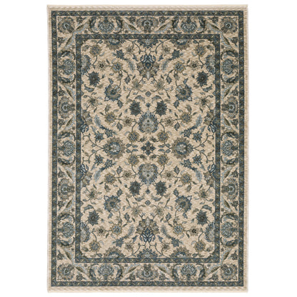 Aberdeen 070I1 Beige/ Blue Traditional Area Rug by Oriental Weavers