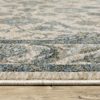 Aberdeen 070I1 Beige/ Blue Traditional Area Rug by Oriental Weavers