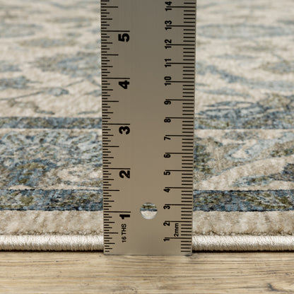 Aberdeen 070I1 Beige/ Blue Traditional Area Rug by Oriental Weavers