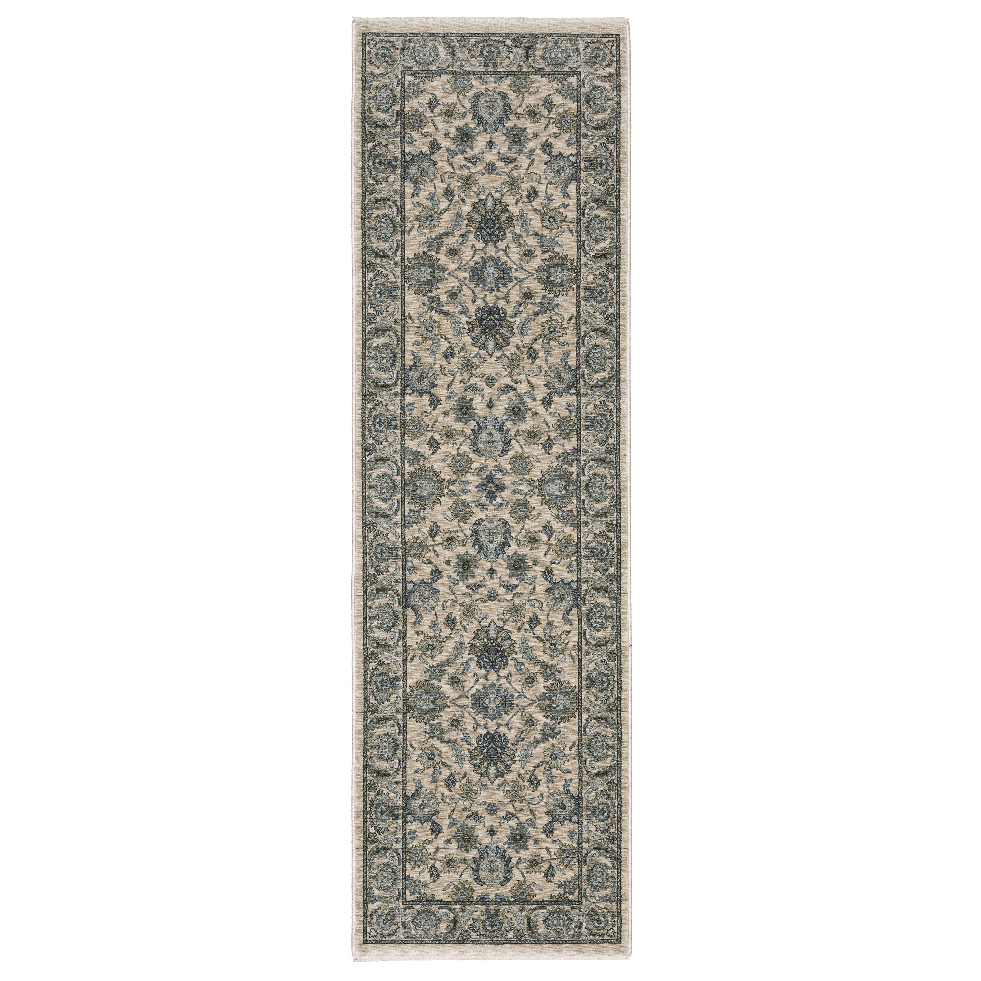 Aberdeen 070I1 Beige/ Blue Traditional Area Rug by Oriental Weavers