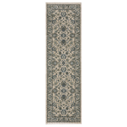 Aberdeen 070I1 Beige/ Blue Traditional Area Rug by Oriental Weavers