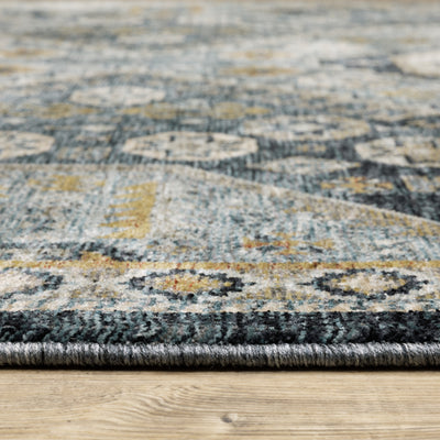 Aberdeen 7150B Blue/ Gold Traditional Area Rug by Oriental Weavers