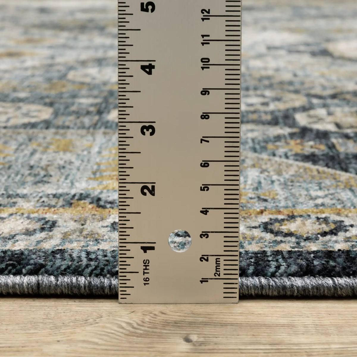 Aberdeen 7150B Blue/ Gold Area Rug by Oriental Weavers