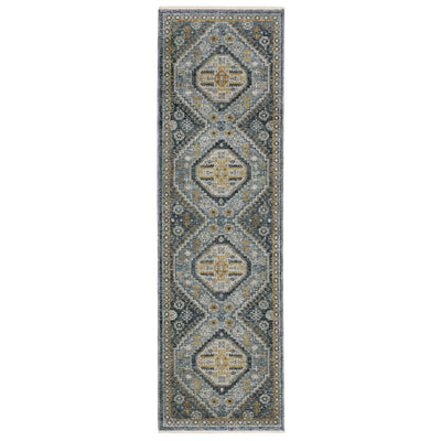 Aberdeen 7150B Blue/ Gold Traditional Area Rug by Oriental Weavers
