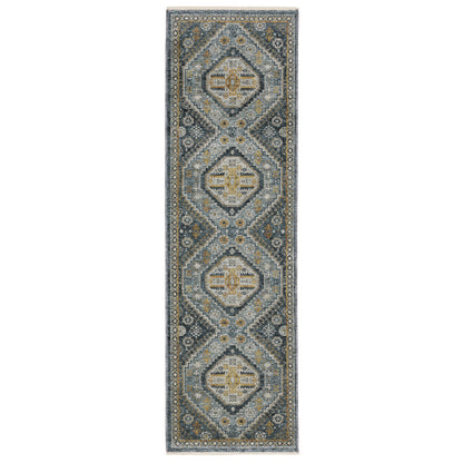 Aberdeen 7150B Blue/ Gold Traditional Area Rug by Oriental Weavers