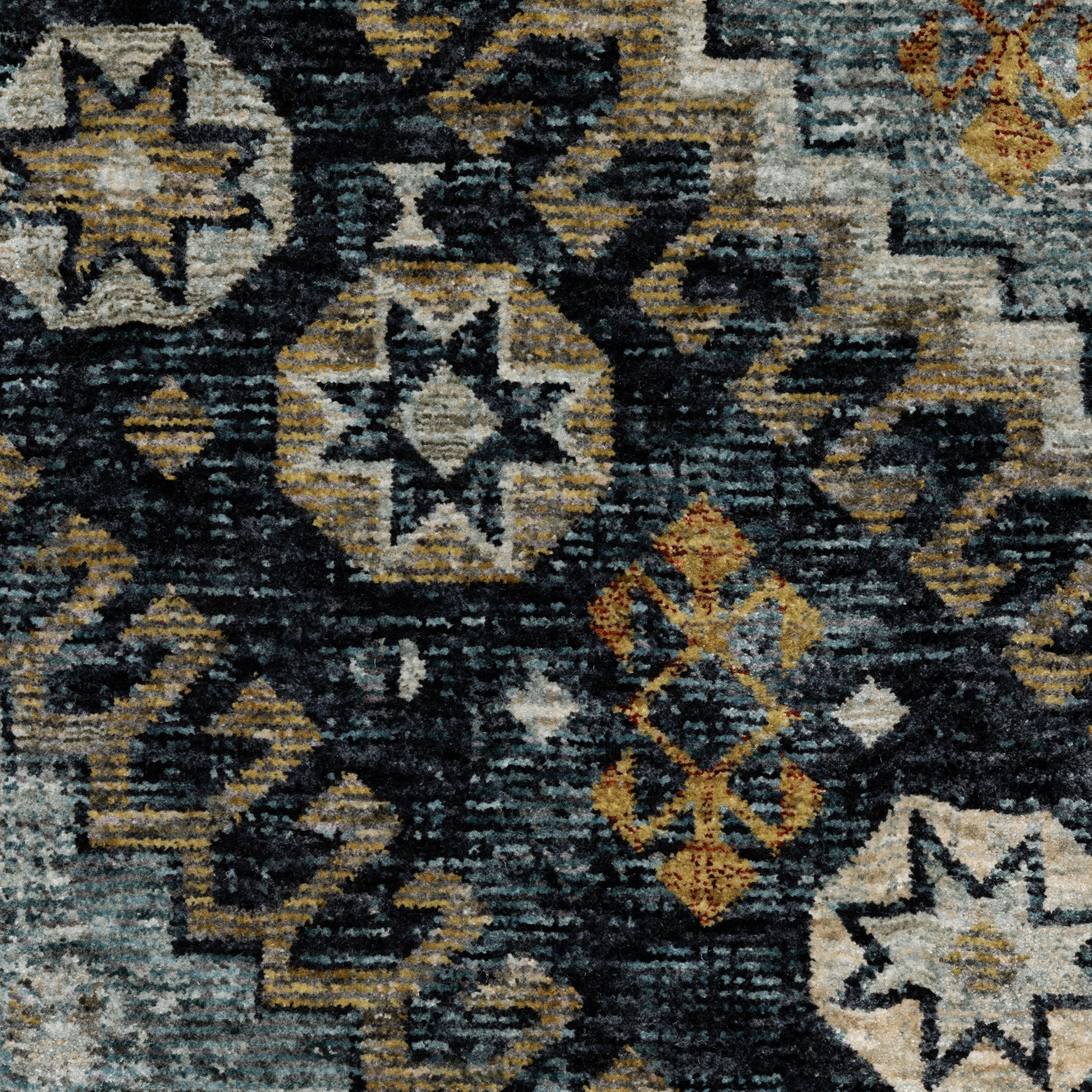 Aberdeen 7150B Blue/ Gold Traditional Area Rug by Oriental Weavers