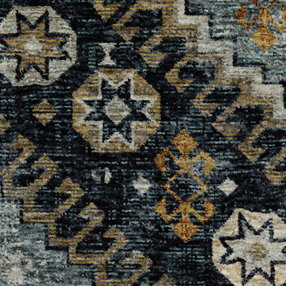Aberdeen 7150B Blue/ Gold Traditional Area Rug by Oriental Weavers