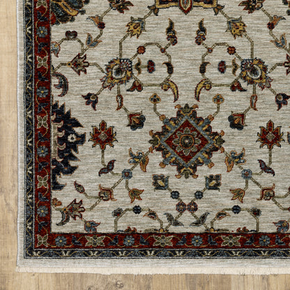 Aberdeen 751W1 Ivory/ Multi Traditional Area Rug by Oriental Weavers