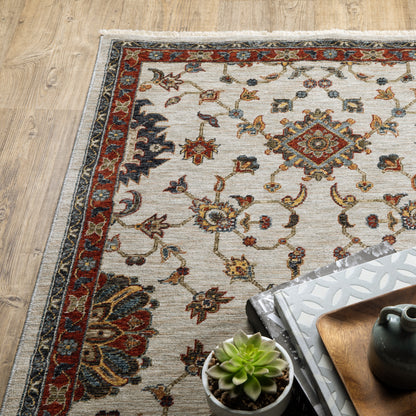 Aberdeen 751W1 Ivory/ Multi Traditional Area Rug by Oriental Weavers