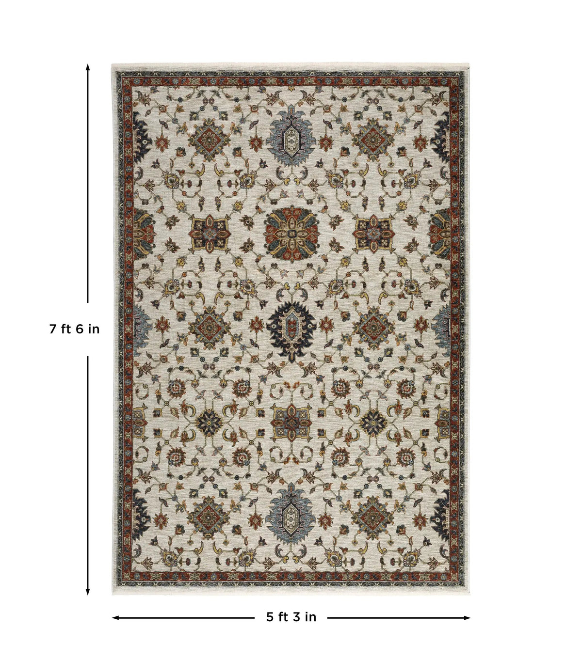 Aberdeen 751W1 Ivory/ Multi Area Rug by Oriental Weavers