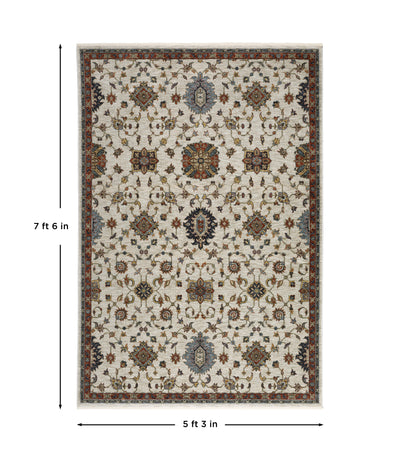 Aberdeen 751W1 Ivory/ Multi Traditional Area Rug by Oriental Weavers