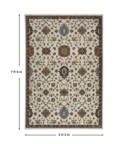 Aberdeen 751W1 Ivory/ Multi Traditional Area Rug by Oriental Weavers
